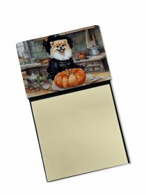 NEW Pomeranian Fall Kitchen Pumpkins Sticky Note Holder Refillable Dispenser Self-Sticky Note Pads, Memo Pads Blank Desk Accessories