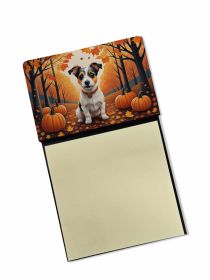 NEW Jack Russell Terrier Fall Sticky Note Holder Refillable Dispenser Self-Sticky Note Pads, Memo Pads Blank Desk Accessories