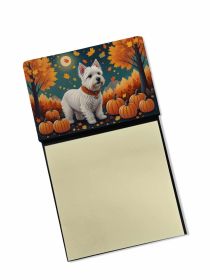 NEW Westie Fall Sticky Note Holder Refillable Dispenser Self-Sticky Note Pads, Memo Pads Blank Desk Accessories