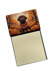 NEW Chocolate Labrador Retriever Fall Sticky Note Holder Refillable Dispenser Self-Sticky Note Pads, Memo Pads Blank Desk Accessories