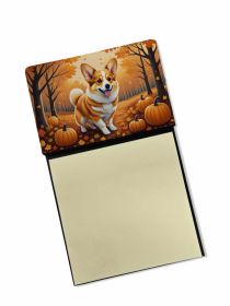 NEW Corgi Fall Sticky Note Holder Refillable Dispenser Self-Sticky Note Pads, Memo Pads Blank Desk Accessories