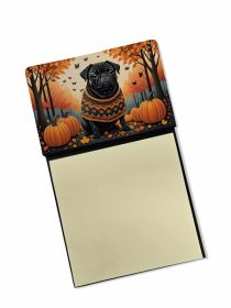NEW Black Pug Fall Sticky Note Holder Refillable Dispenser Self-Sticky Note Pads, Memo Pads Blank Desk Accessories