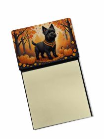NEW Black Cairn Terrier Fall Sticky Note Holder Refillable Dispenser Self-Sticky Note Pads, Memo Pads Blank Desk Accessories