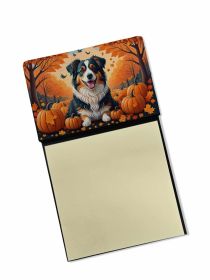 NEW Australian Shepherd Terrier Fall Sticky Note Holder Refillable Dispenser Self-Sticky Note Pads, Memo Pads Blank Desk Accessories