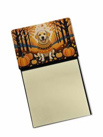 NEW Yellow Labrador Retriever Fall Sticky Note Holder Refillable Dispenser Self-Sticky Note Pads, Memo Pads Blank Desk Accessories
