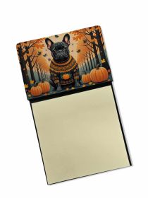 NEW Black French Bulldog Fall Sticky Note Holder Refillable Dispenser Self-Sticky Note Pads, Memo Pads Blank Desk Accessories