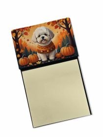 NEW Bichon Frise Fall Sticky Note Holder Refillable Dispenser Self-Sticky Note Pads, Memo Pads Blank Desk Accessories
