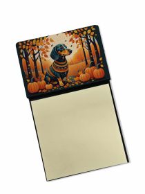 NEW Dachshund Fall Sticky Note Holder Refillable Dispenser Self-Sticky Note Pads, Memo Pads Blank Desk Accessories