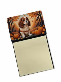 NEW Cavalier Spaniel Fall Sticky Note Holder Refillable Dispenser Self-Sticky Note Pads, Memo Pads Blank Desk Accessories