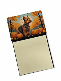 NEW Welsh Terrier Fall Sticky Note Holder Refillable Dispenser Self-Sticky Note Pads, Memo Pads Blank Desk Accessories