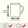 Life is Better with Dogs 11oz Ceramic Coffee Mug – Reusable, Hand-Wash Only, Perfect for Coffee Lovers, Men & Women,