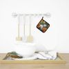 Westie Fall Pair of Pot Holders Kitchen Heat Resistant Pot Holders Sets Oven Hot Pads for Cooking Baking BBQ, 7 1/2 x 7 1/2