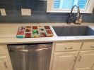 Lots of Chocolate Standard Poodle Dish Drying Mat Absorbent Dish Drying Mat Pad for Kitchen Counter Dish Drainer Mat for Countertop, 14 x 21"